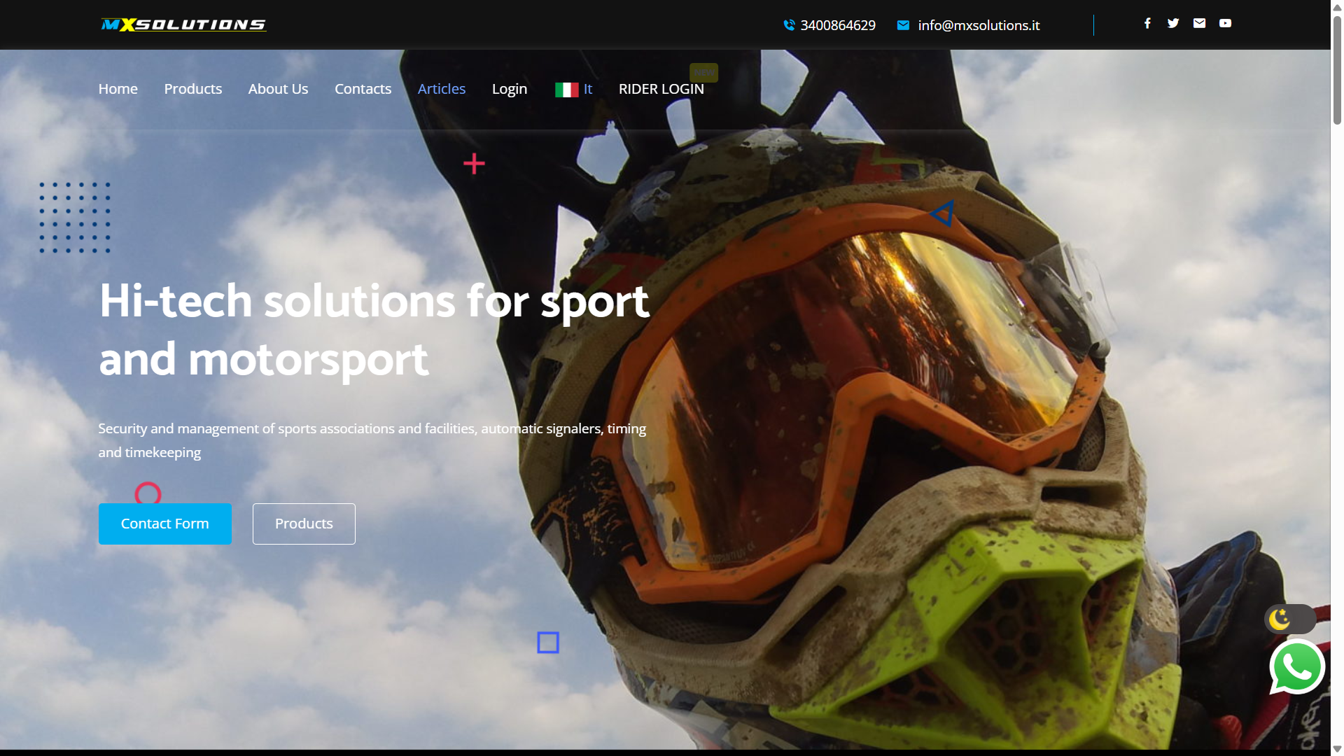 Screenshot of MX Solutions